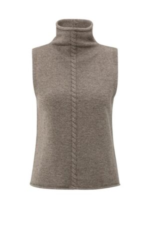 YAYA Sleeveless Sweater with High Neck