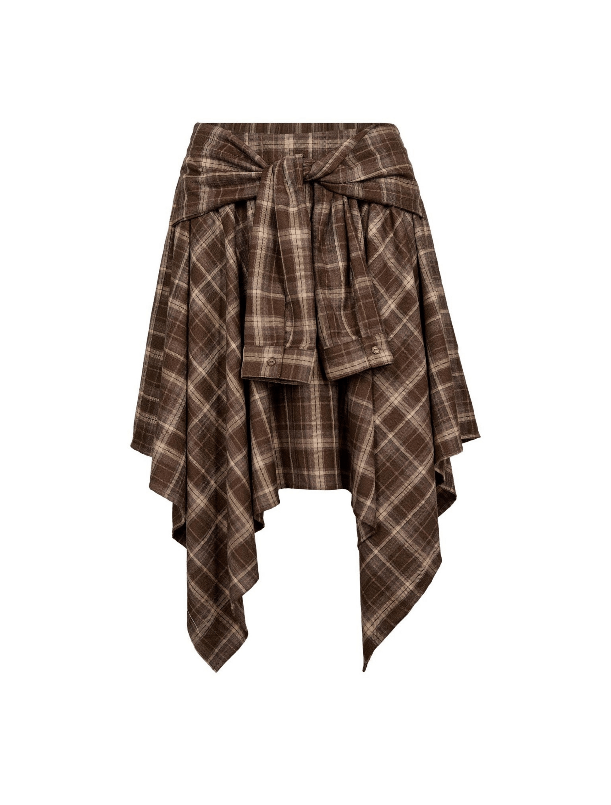 Co'couture DAGNY CC Check Tie Skirt