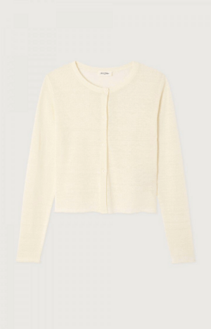 American Vintage Strickgilet mit rundem Ausschnitt und Knopfleiste