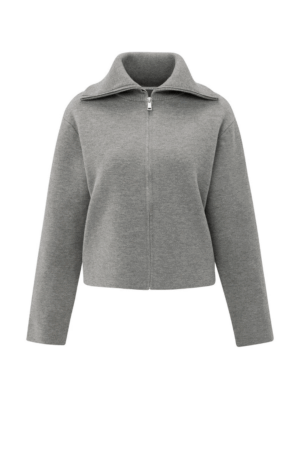 YAYA Zip-Up Cardigan