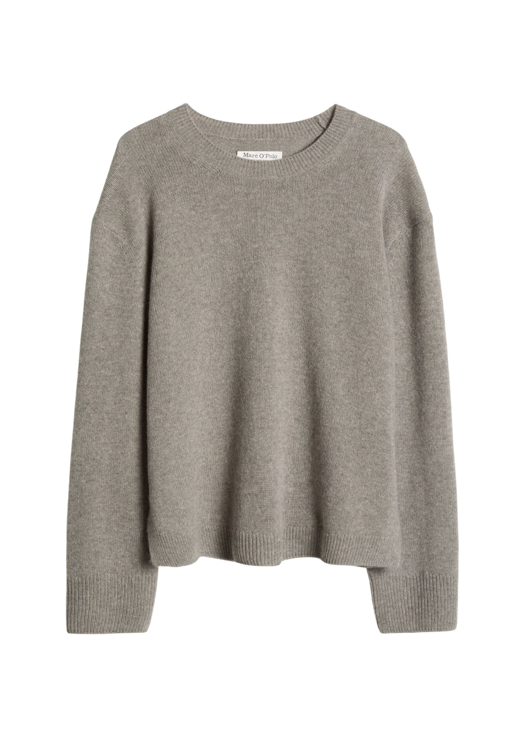 Marc O'Polo Denim Strickpullover mit Rundhalsausschnitt und Seitenschlitzen
