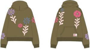The Shirt Project Hoodie Flower